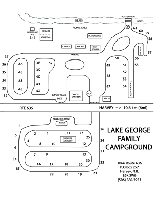 Lake George Campground Map